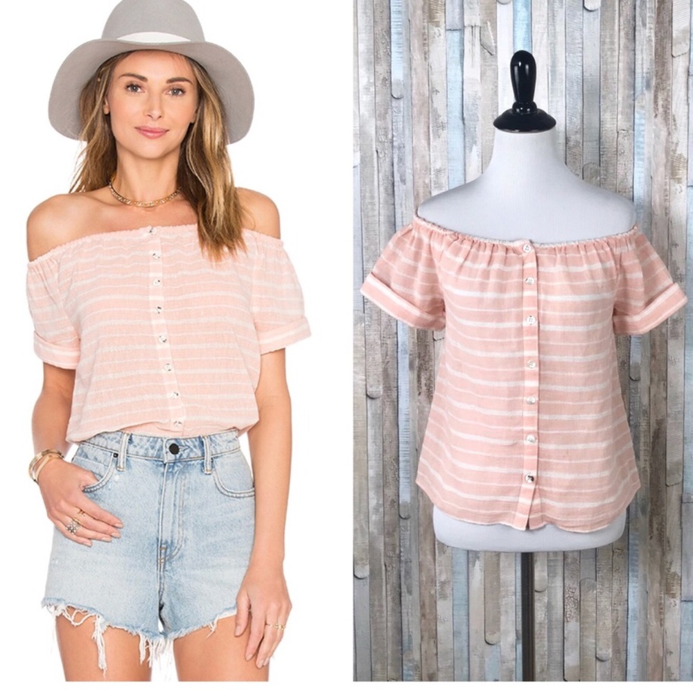 MARA HOFFMAN // Stripe Top